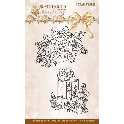 Find It Trading Frosted Gold Christmas Stempel -  Christmas Bauble